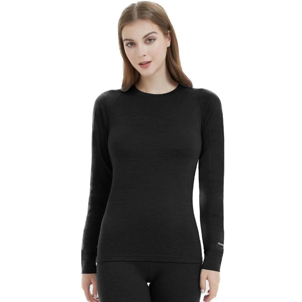 Merino Wool Base Layer Top Ski Thermal Underwear Lightweight